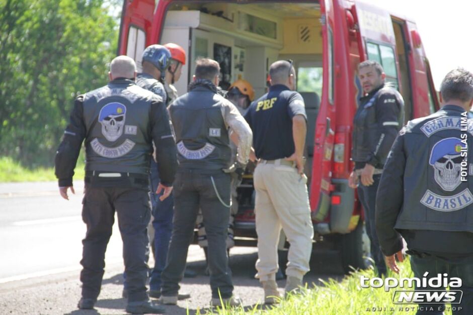 Campo Grande: motociclistas ajudaram nos primeiros socorros