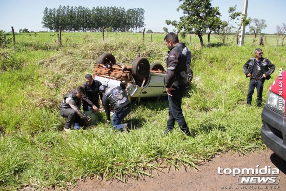 Campo Grande: motociclistas ajudaram nos primeiros socorros