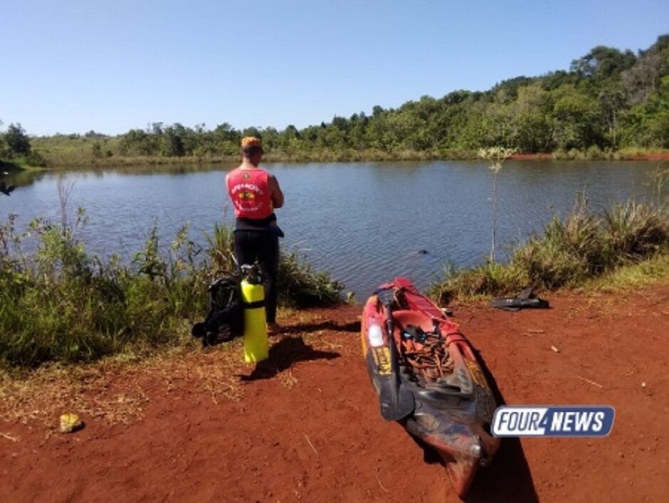 Corpo foi encontrado após duas horas de busca na manhã desta segunda-feira 