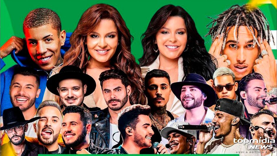 Capital terá shows de vários artistas nacionais durante a Copa