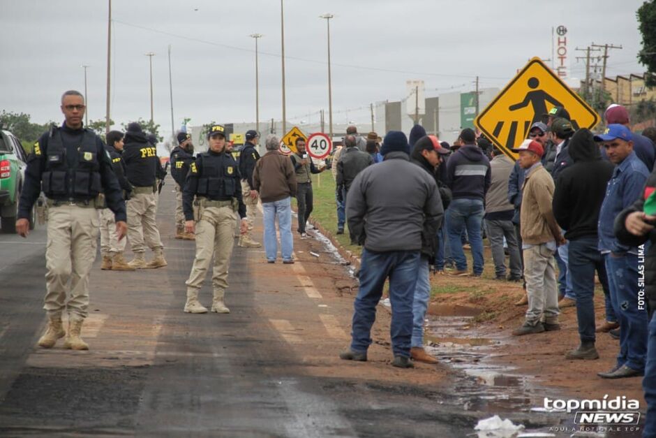 Em MS, PRF já dispersou manifestantes em Campo Grande