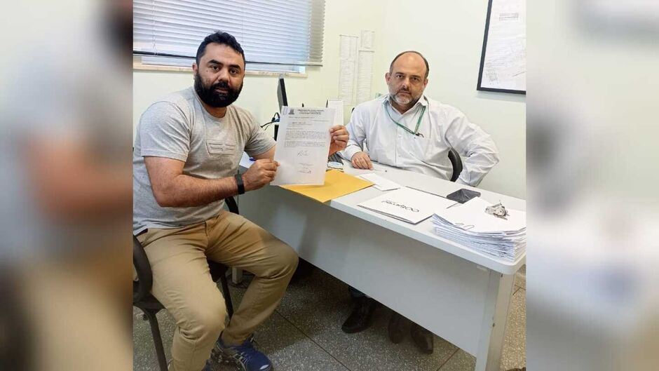 Vereador Josenildo Ceará e o diretor-geral do hospital, Norberto Fabri Junior