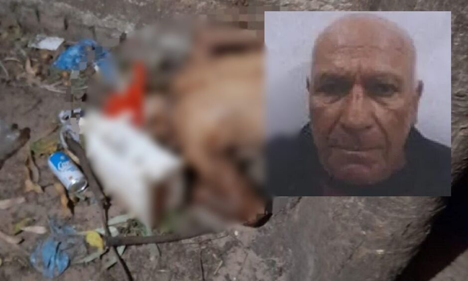 Idoso tentou se esconder, mas morreu antes da chegada do socorro