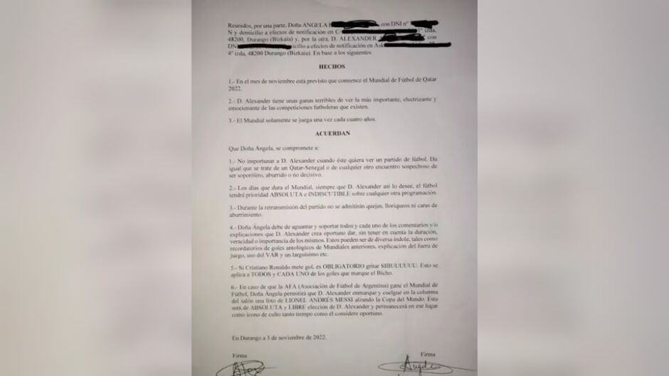 Documento viralizou no Twitter