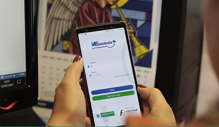 MS Contrata é o app para ver as vagas de emprego