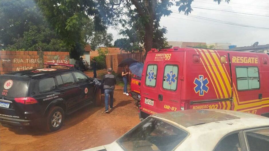 Vítima foi levada para Santa Casa em estado grave