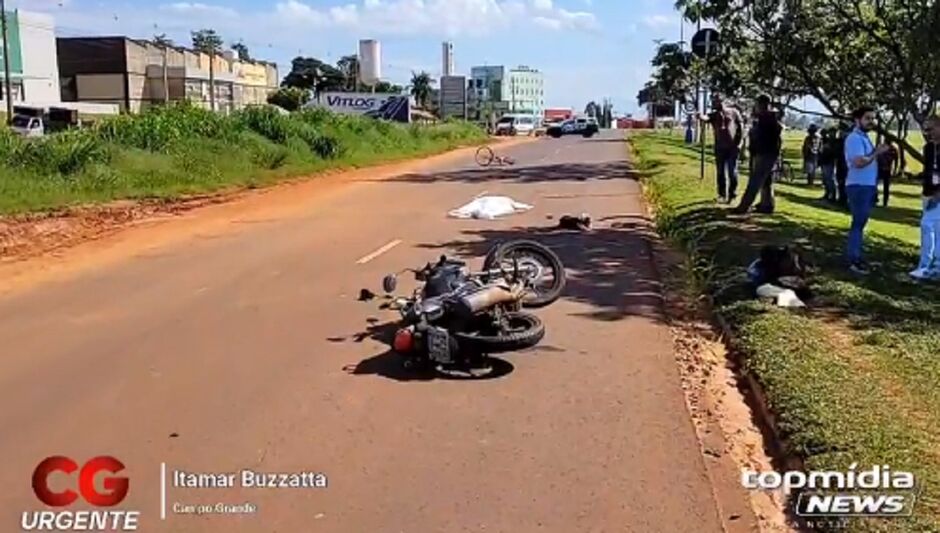 Ciclista foi atropelada duas vezes 
