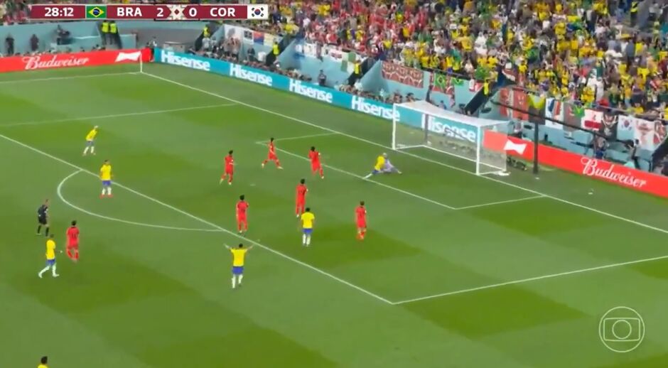 Richarlison fez o terceiro do Brasil
