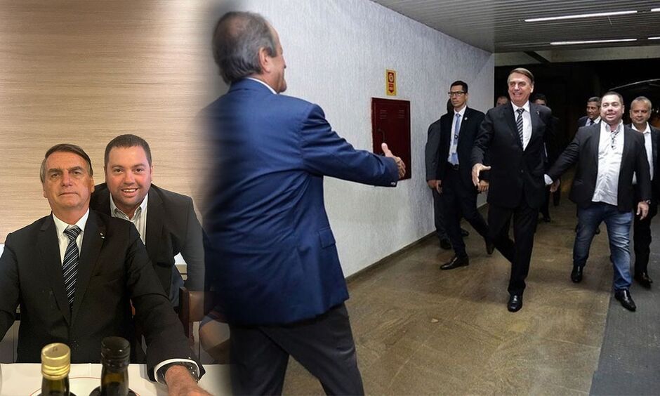 Gordinho do Bolsonaro faz questão de estar perto do presidente