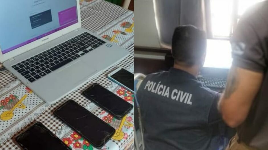 Todo material envolvido foi apreendido pela polícia