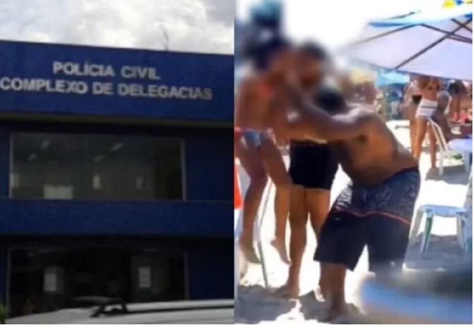 Homem segura a criança pelo pescoço e arremessa no chão