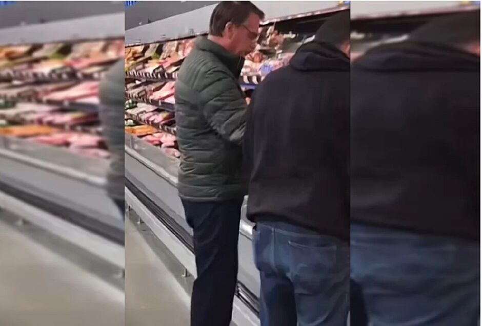 Bolsonaro foi flagrado fazendo compras