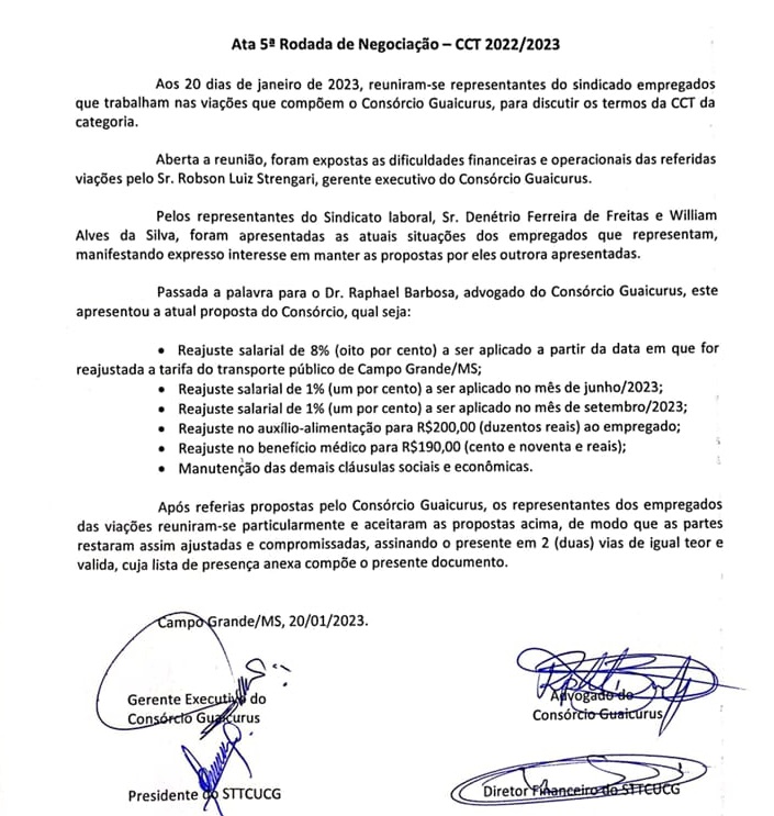 Greve está descartada após acordo 