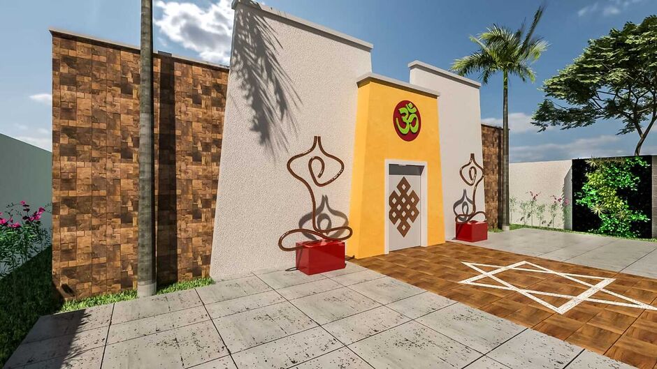 Projeto de Pasa para o templo de meditação em Campo Grande