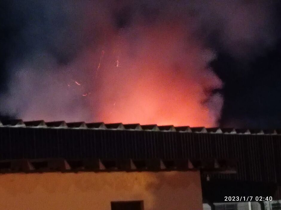 Salas foram consumidas pelo fogo