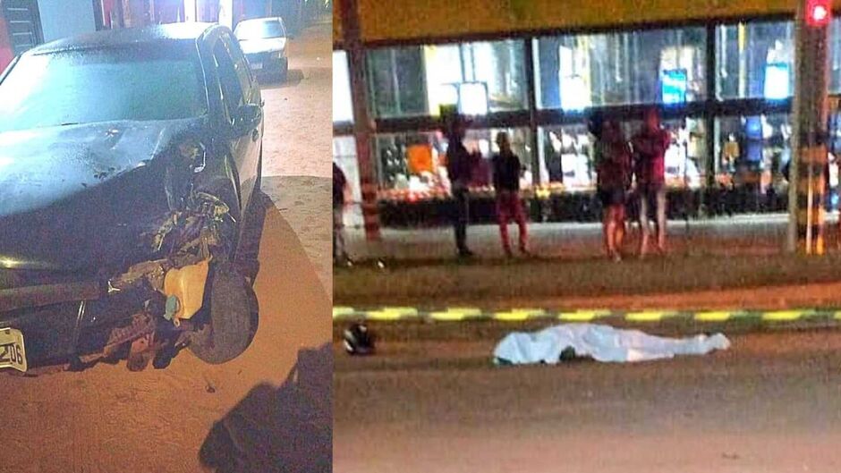 Veículo ficou destruído e motociclista morreu no local