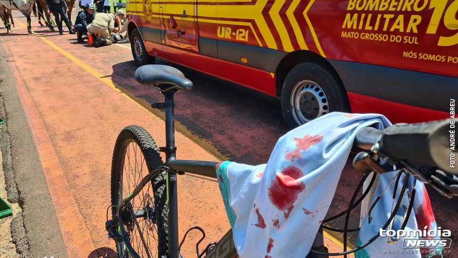 Ciclista ficou ferida após cair e bater a cabeça no Parque das Nações Indígenas