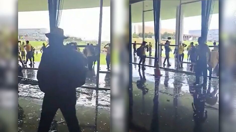 Congresso Nacional destruído por terroristas