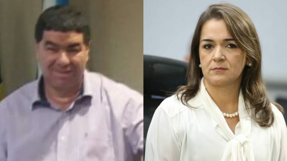 Servidor e a prefeita Adriane Lopes