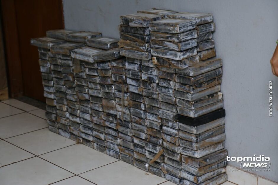 Grande quantidade de cocaína foi apreendida