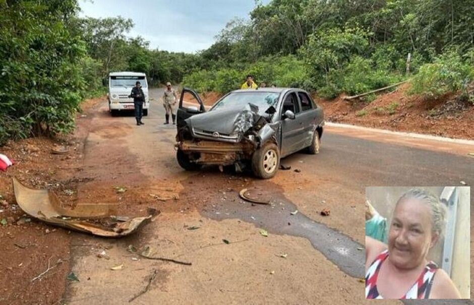 Tininha estava sem cinto e não resistiu o impacto do acidente