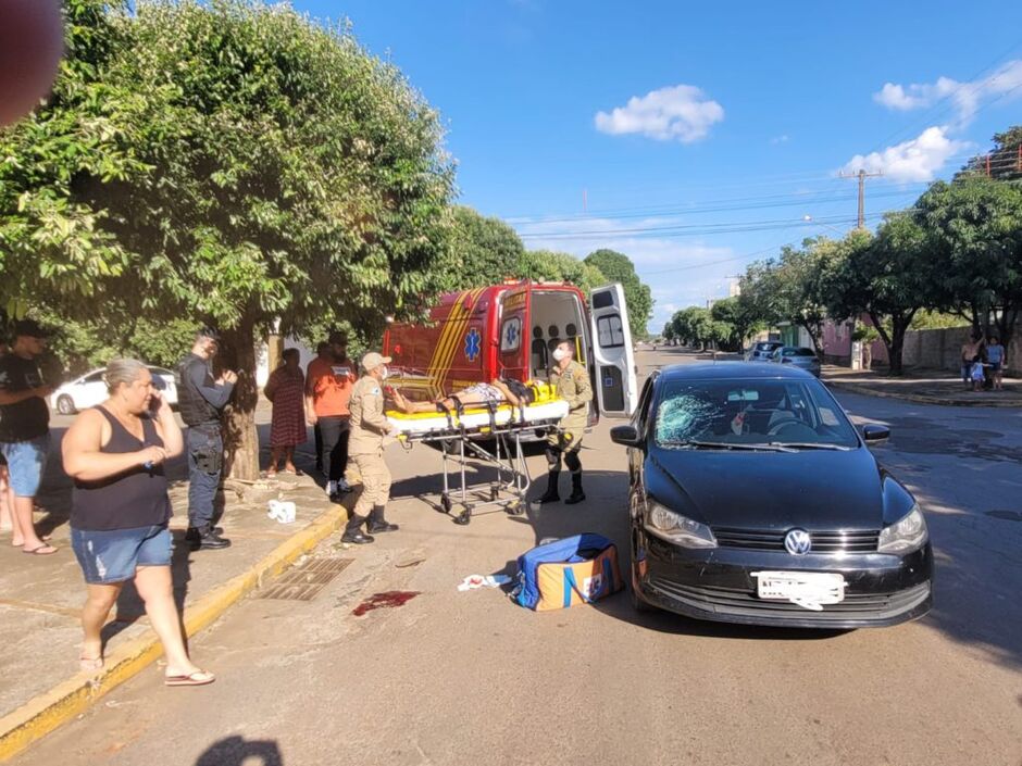 Acidente ocorreu no Centro de Bonito