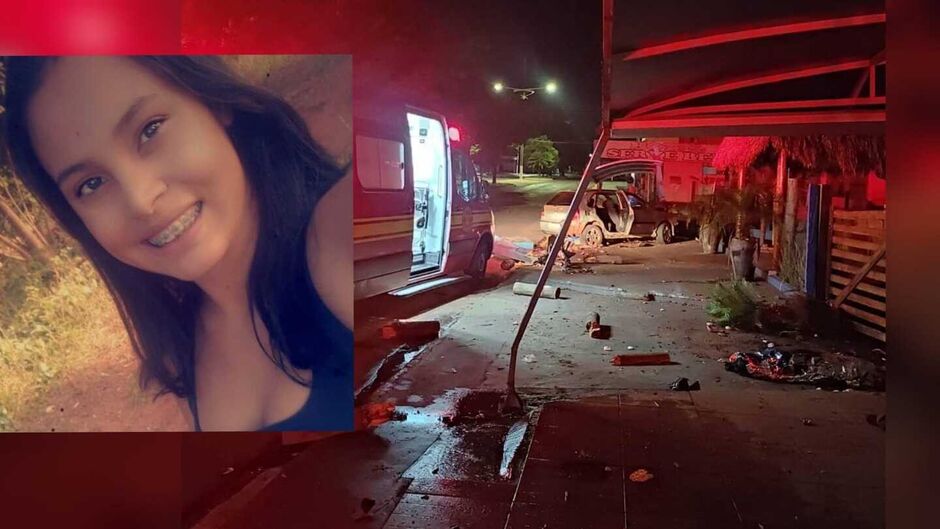 Rayane e o namorado foram atropelados, mas só ela morreu