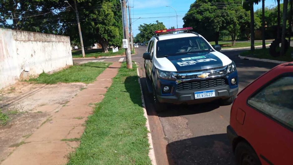 O suspeito foi levado para a Delegacia de Polícia Civil 