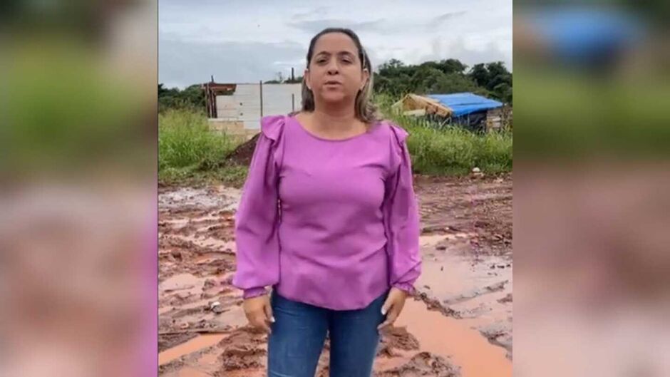 Deputada foi a única a visitar a comunidade Santa Felicidade, em Dourados após estragos pelas chuvas