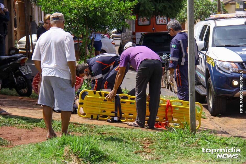 Motociclista foi socorrido