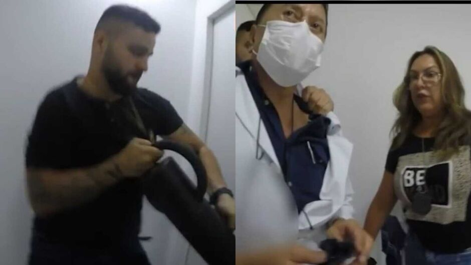 Momento da pris&atilde;o do ex-m&eacute;dico
