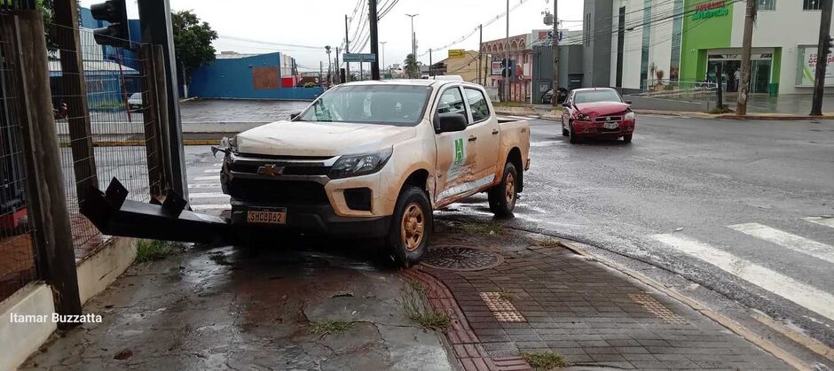 A mulher seguia para o trabalho
