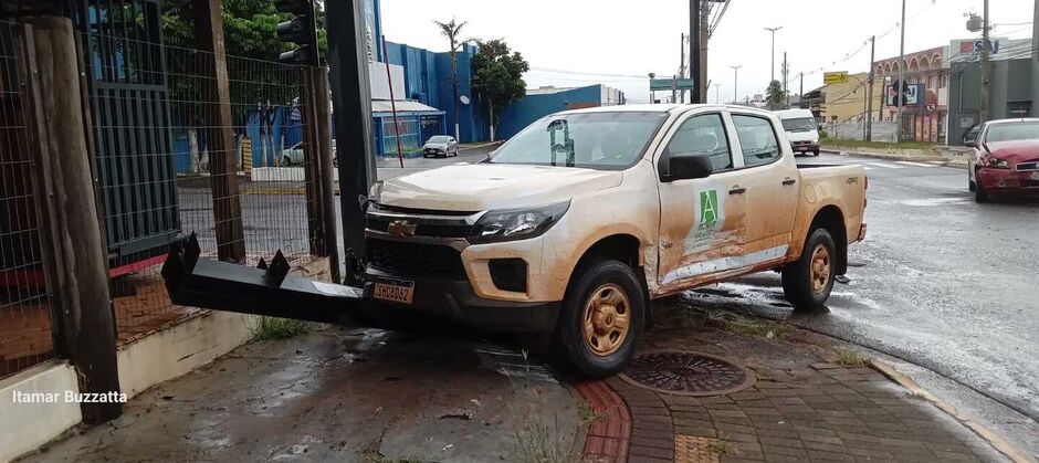 A mulher seguia para o trabalho