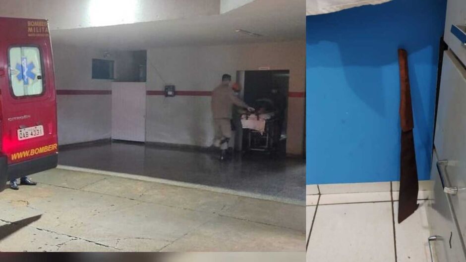 Homem foi atacado com facão de cortar cana