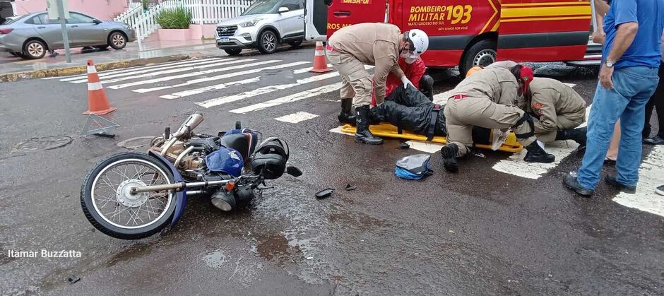 Acidente de trânsito na região central
