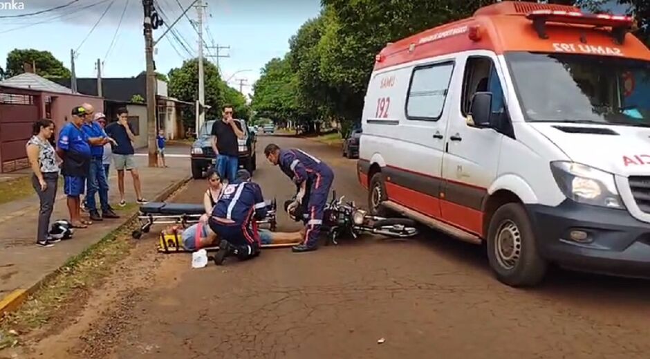 Vítima estava com sangramento no nariz 