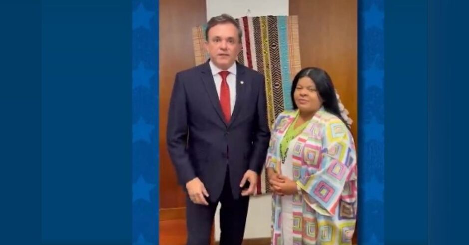 Vander acompanha ministra em visita ao MS 