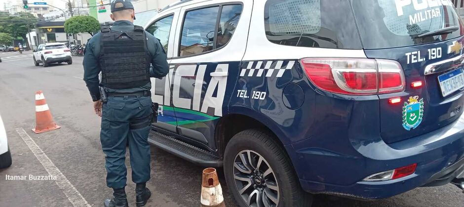 Viatura que atendeu a ocorrência