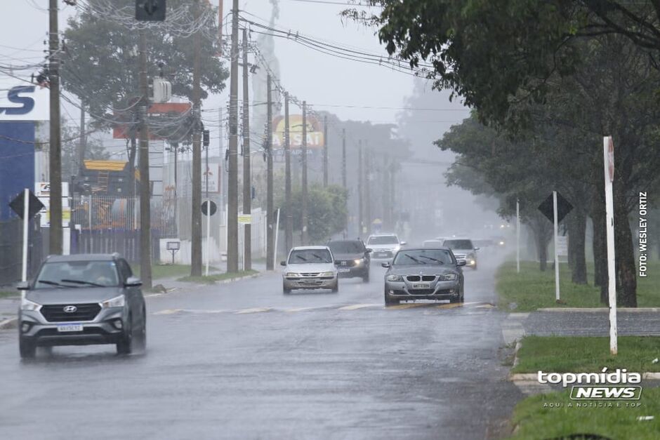 Chuva que caiu no último domingo na Capital