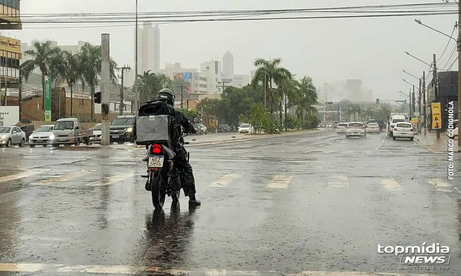 Chuva desta segunda-feira em Campo Grande