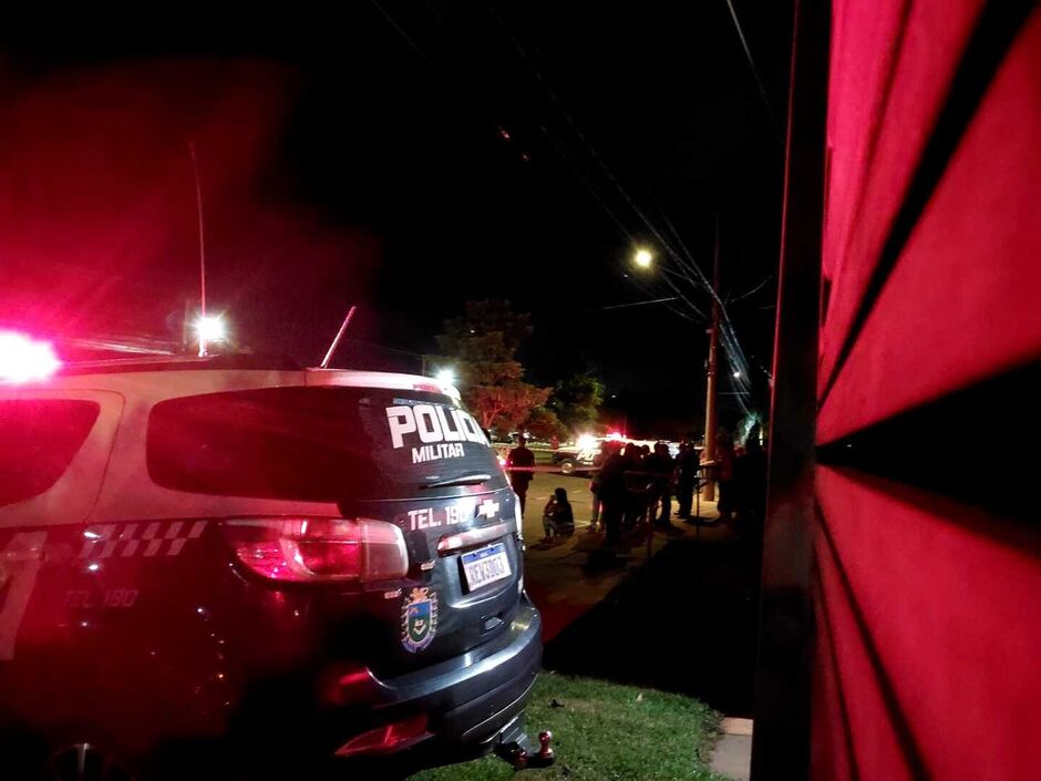 A Polícia isolou o local 