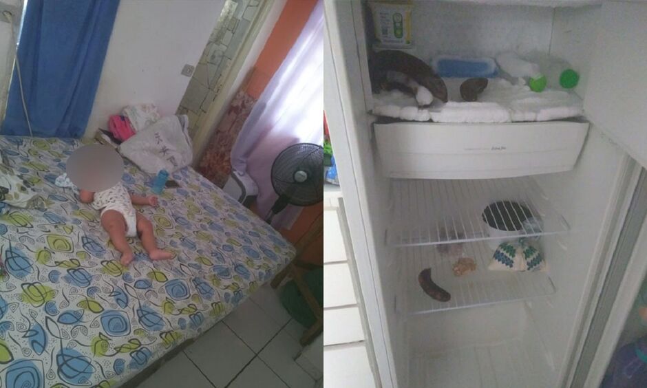 O filho mais velho está na creche, mas o pequeno, de apenas 10 meses, ainda depende totalmente dos cuidados da mãe