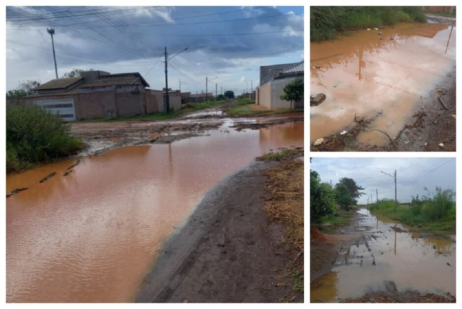 Ruas do bairro estão intransitáveis 