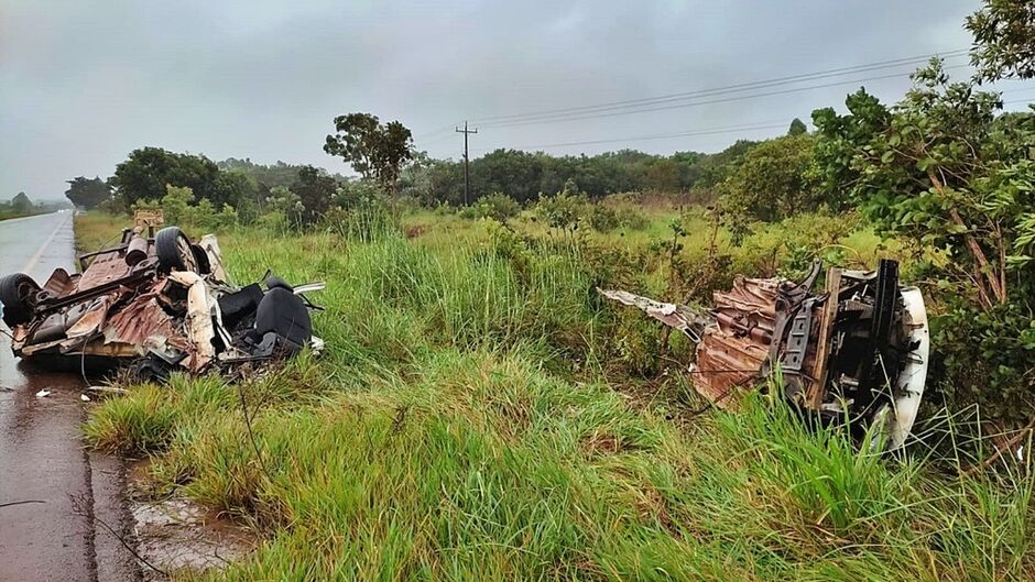 Condutora perdeu o controle após veículo aquaplanar 