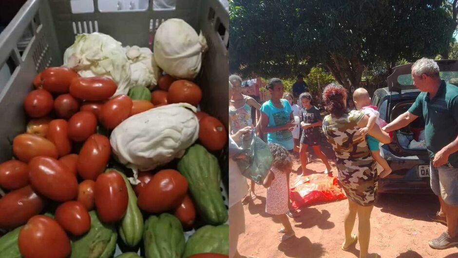 Morador vai de casa em casa e atende pedidos de famílias