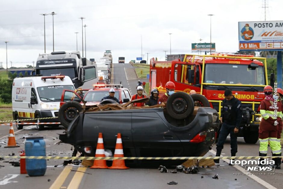 Congestionamento era longo nos dois sentidos