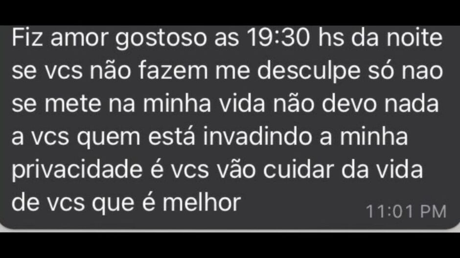 Resposta na lata de um amante