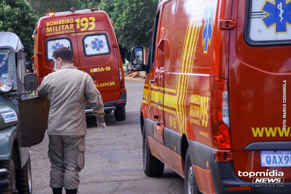 Os três foram socorridos pelo Corpo de Bombeiros e Samu