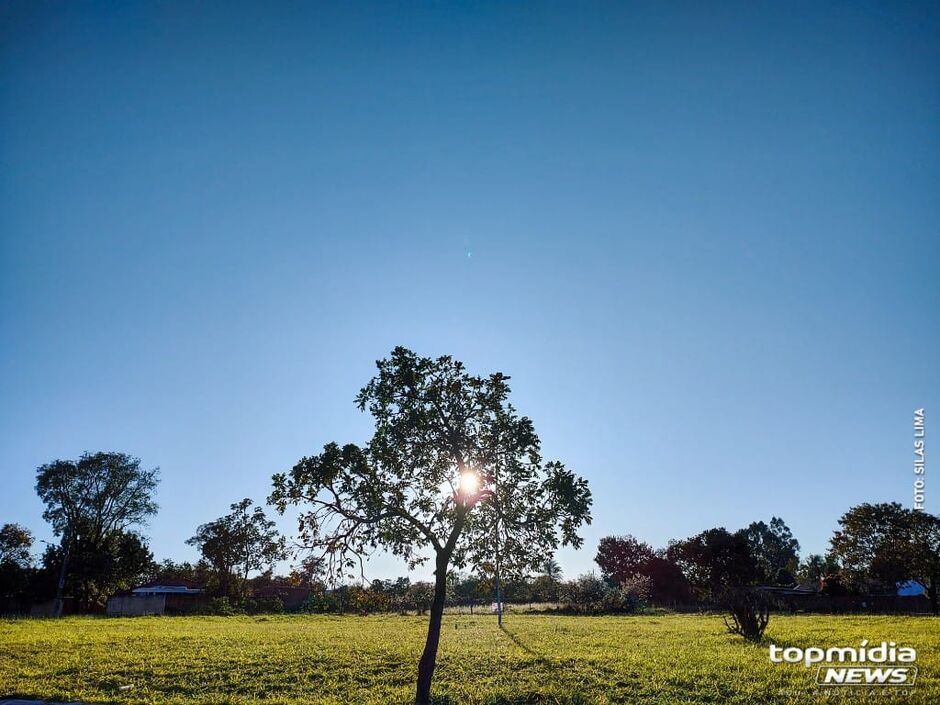 Céu limpo e sem nuvens nesta sexta-feira
