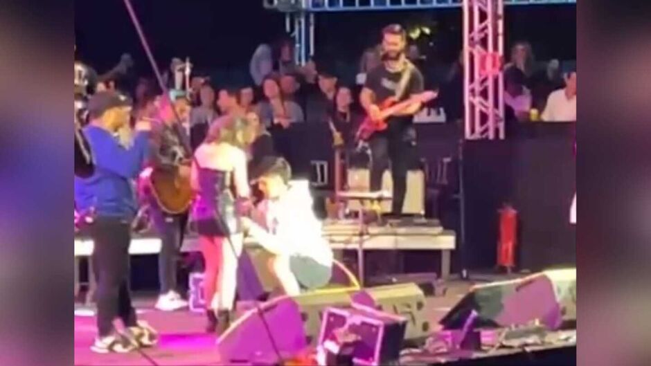 Casal levou campo-grandenses a loucura com pedido de namoro durante o show